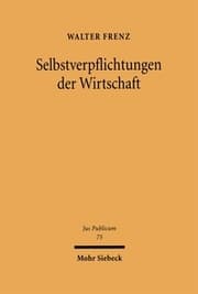 Cover von Selbstverpflichtungen der Wirtschaft