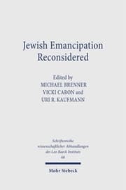Cover von Jewish Emancipation Reconsidered