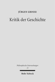 Cover von Kritik der Geschichte