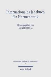 Cover von Internationales Jahrbuch für Hermeneutik/IJH 5