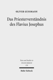 Cover von Das Priesterverständnis des Flavius Josephus