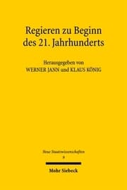 Cover von Regieren zu Beginn des 21. Jahrhunderts