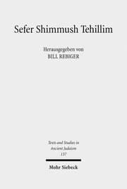 Cover von Sefer Shimmush Tehillim - Buch vom magischen Gebrauch der Psalmen