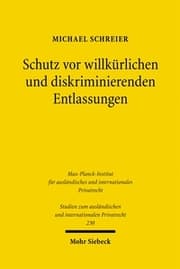 Cover von Schutz vor willkürlichen und diskriminierenden Entlassungen