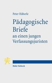 Cover von Pädagogische Briefe an einen jungen Verfassungsjuristen