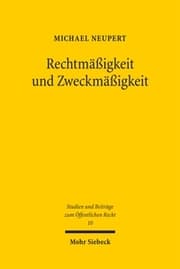 Cover von Rechtmäßigkeit und Zweckmäßigkeit