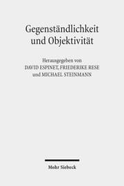 Cover von Gegenständlichkeit und Objektivität