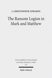 Cover von The Ransom Logion in Mark and Matthew