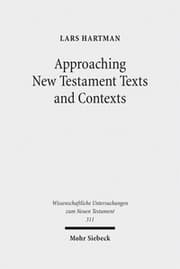 Cover von Approaching New Testament Texts and Contexts