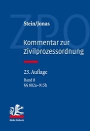 Cover von Kommentar zur Zivilprozessordnung