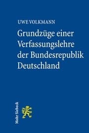 Cover von Grundzüge einer Verfassungslehre der Bundesrepublik Deutschland