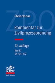 Cover von Kommentar zur Zivilprozessordnung