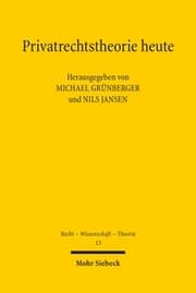 Cover von Privatrechtstheorie heute