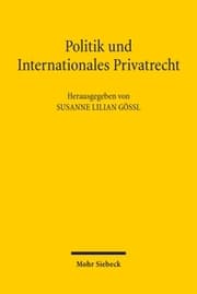 Cover von Politik und Internationales Privatrecht