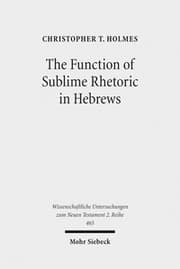 Cover von The Function of Sublime Rhetoric in Hebrews