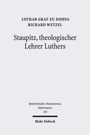 Cover von Staupitz, theologischer Lehrer Luthers
