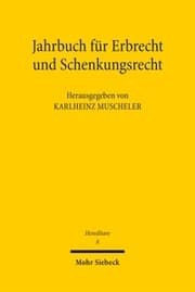 Cover von Jahrbuch für Erbrecht und Schenkungsrecht 8