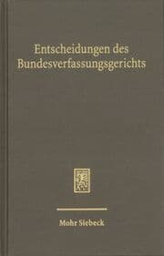 Cover von Entscheidungen des Bundesverfassungsgerichts (BVerfGE)