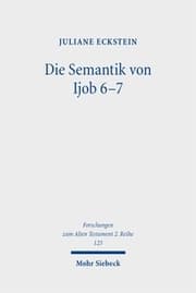 Cover von Die Semantik von Ijob 6-7