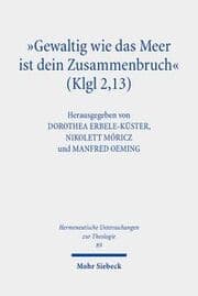 Cover von 'Gewaltig wie das Meer ist dein Zusammenbruch' (Klgl 2,13)