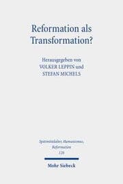 Cover von Reformation als Transformation?