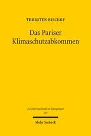 Cover von Das Pariser Klimaschutzabkommen