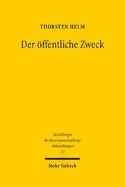 Cover von Der öffentliche Zweck