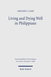 Cover von Living and Dying Well in Philippians