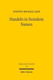 Cover von Handeln in fremdem Namen