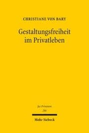 Cover von Gestaltungsfreiheit im Privatleben