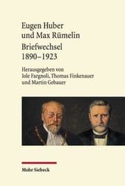 Cover von Eugen Huber und Max Rümelin