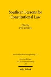 Cover von Southern Lessons for Constitutional Law