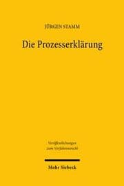 Cover von Die Prozesserklärung