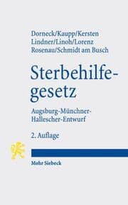 Cover von Gesetz zur Gewährleistung selbstbestimmten Sterbens und zur Suizidprävention