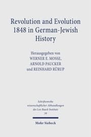 Cover von Revolution and Evolution 1848 in German-Jewish History