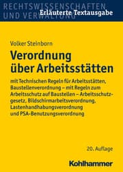 Cover von Verordnung über Arbeitsstätten