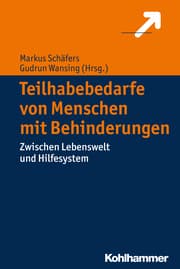 Cover von Teilhabebedarfe von Menschen mit Behinderungen