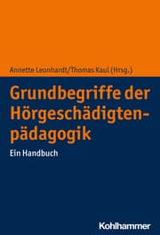 Cover von Grundbegriffe der Hörgeschädigtenpädagogik