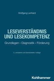 Cover von Leseverständnis und Lesekompetenz