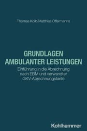 Cover von Grundlagen ambulanter Leistungen