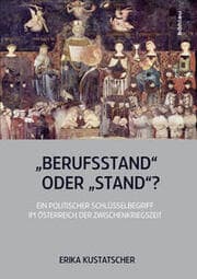 Cover von 'Berufsstand' oder 'Stand'?