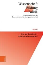 Cover von Krise der Demokratie - Krise der Wissenschaften?