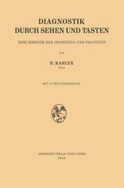 Cover von Diagnostik durch Sehen und Tasten