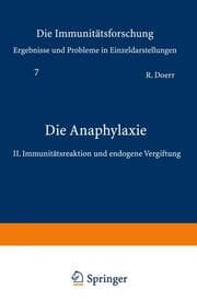 Cover von Die Anaphylaxie
