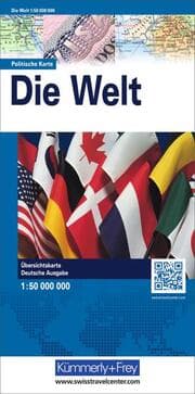 Cover von Kümmerly+Frey Weltkarte politisch 1:50 Mio.