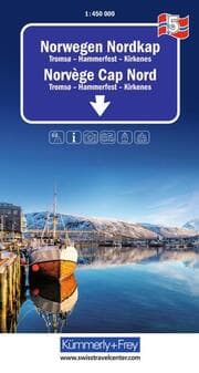 Cover von Kümmerly+Frey Regional-Strassenkarte 5 Norwegen Nordkap 1:450.000