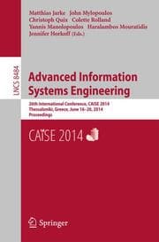 Cover von Advanced Information Systems Engineering