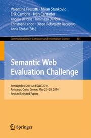 Cover von Semantic Web Evaluation Challenge