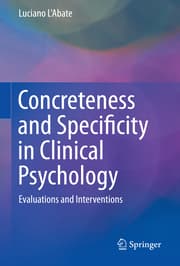 Cover von Concreteness and Specificity in Clinical Psychology