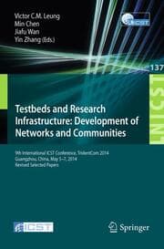 Cover von Testbeds and Research Infrastructure: Development of Networks and Communities